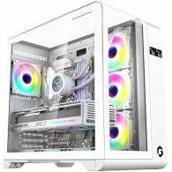 Boîtier gaming Gameon Go Infinity Elite Mini Tour ARGB Blanc en Tunisie