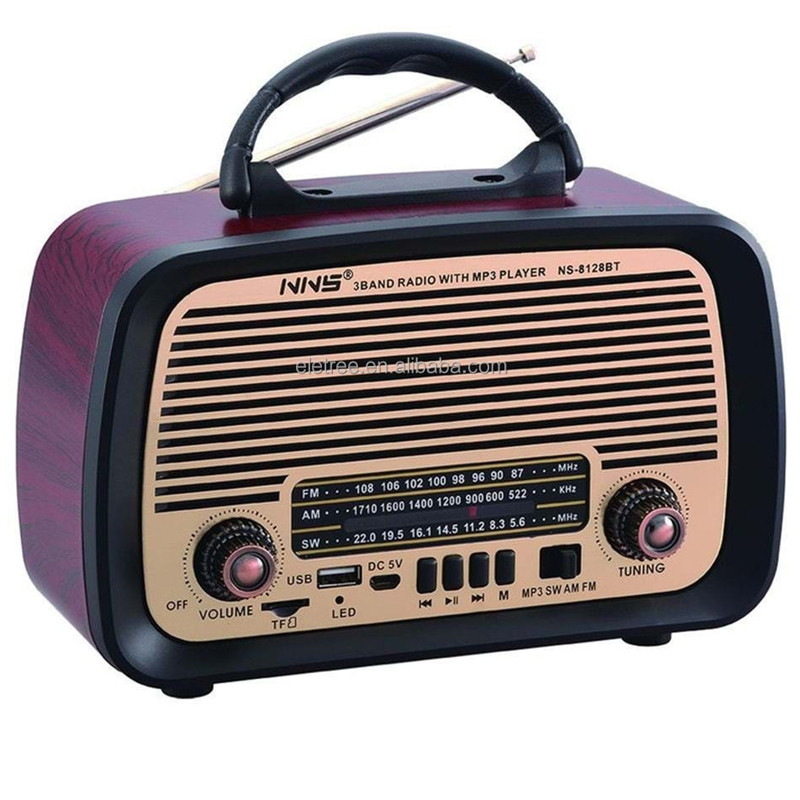 Haut Parleur & Radio FM NS-8128BT 5W Bois En Tunisie