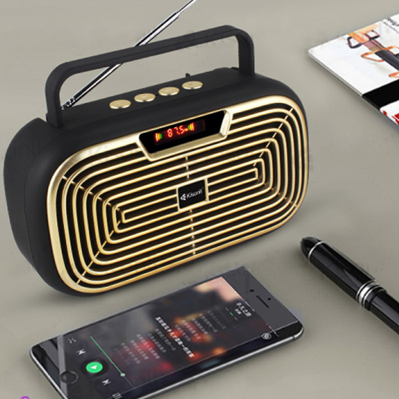 Haut Parleur & Radio FM Kisonli KS-1990 8W Bois En Tunisie