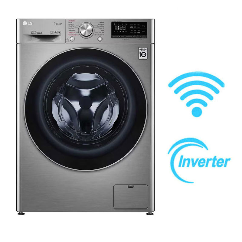 Lave Linge Frontale LG 9 Kg Silver (F4R5VYG2T ) EN Tunisie