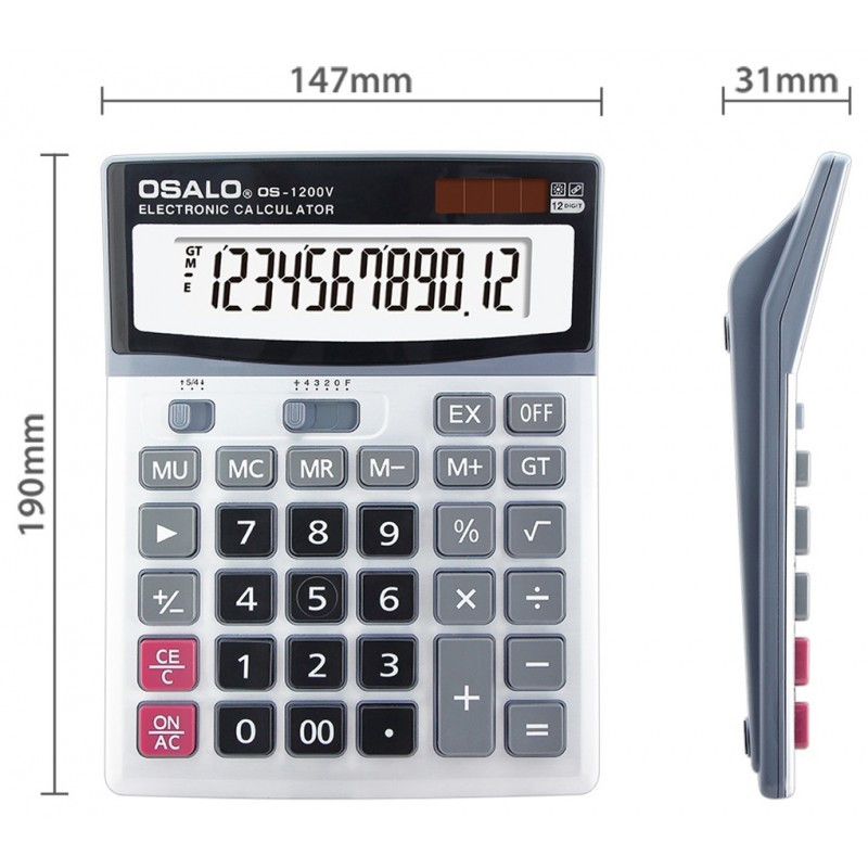 Calculatrice Osalo G-1200SE Noir En Tunisie
