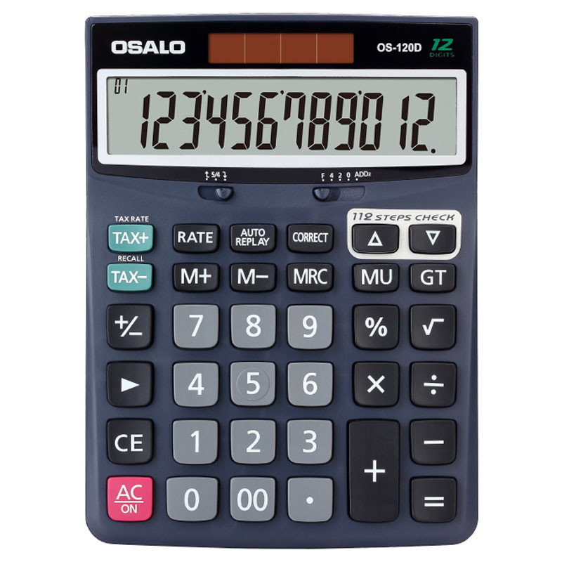 Calculatrice Osalo OS-120D Gris en Tunisie