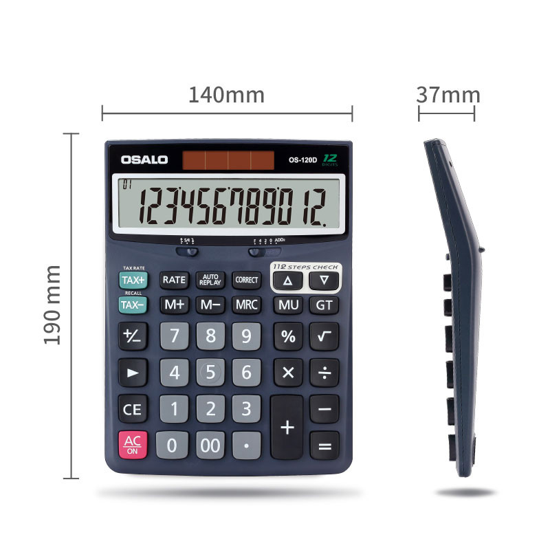 Calculatrice Osalo OS-120D Gris en Tunisie