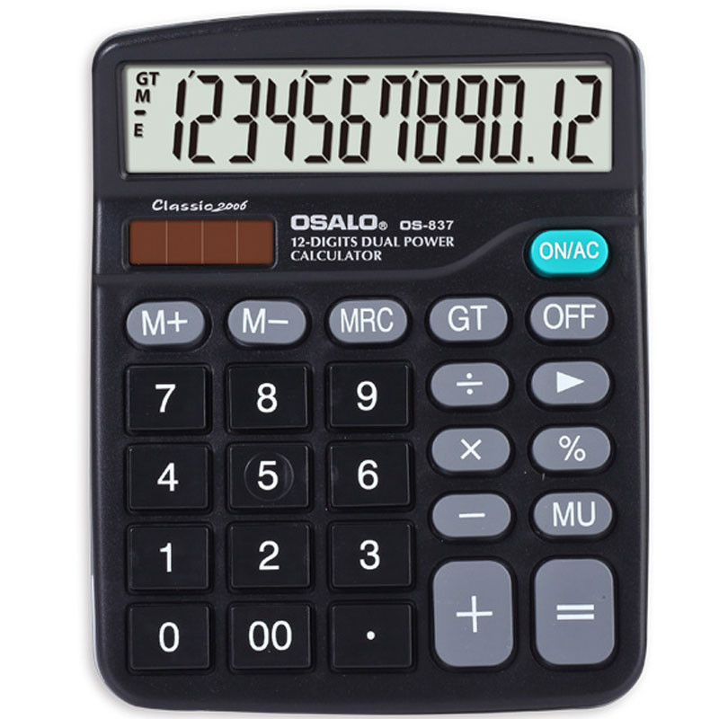 Calculatrice Osalo OS-837 Noir en Tunisie