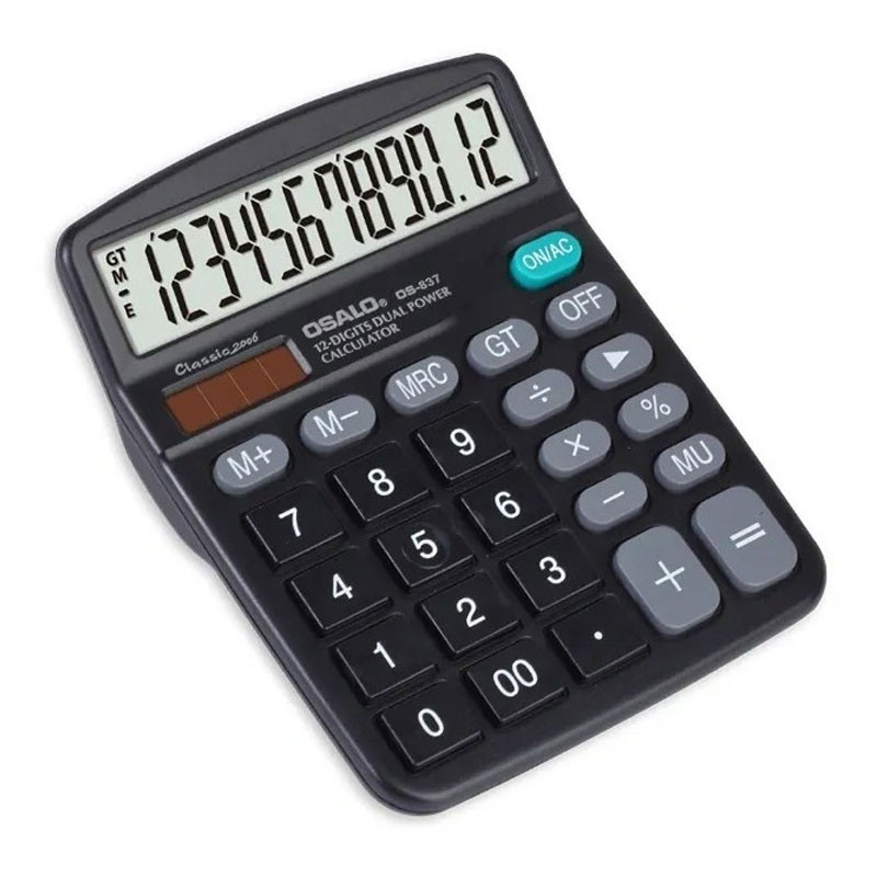 Calculatrice Osalo OS-837 Noir en Tunisie