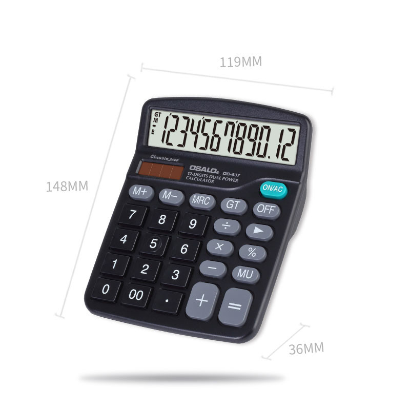 Calculatrice Osalo OS-837 Noir en Tunisie