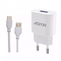 Chargeur Smartphone Aspor A818 Type-C Blanc en Tunisie