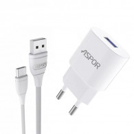 Chargeur Smartphone Aspor A818 Type-C Blanc en Tunisie