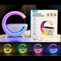 Haut Parleur Bluetooth Best Sound LED Avec Chargeur Blanc en Tunisie