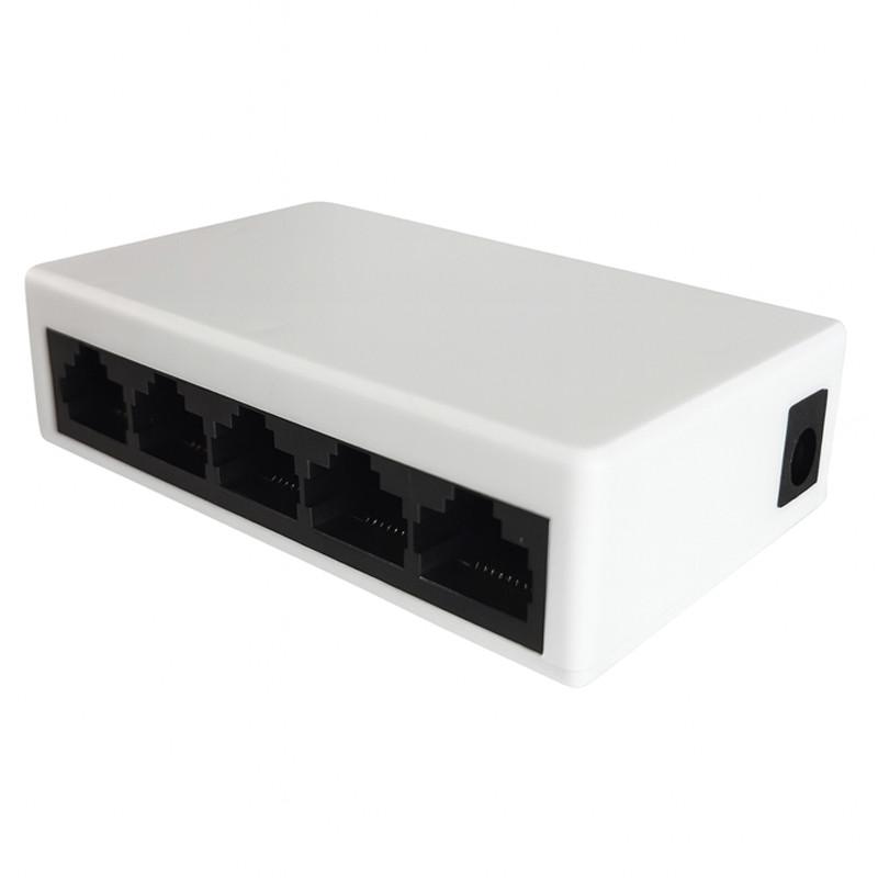 Switch De Bureau SW5P-10/100 5 Ports 10/100 Mbps Blanc en Tunisie
