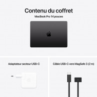 Apple MacBook Pro M4 Pro 14" 24Go 512Go SSD Noir Sidéral en Tunisie