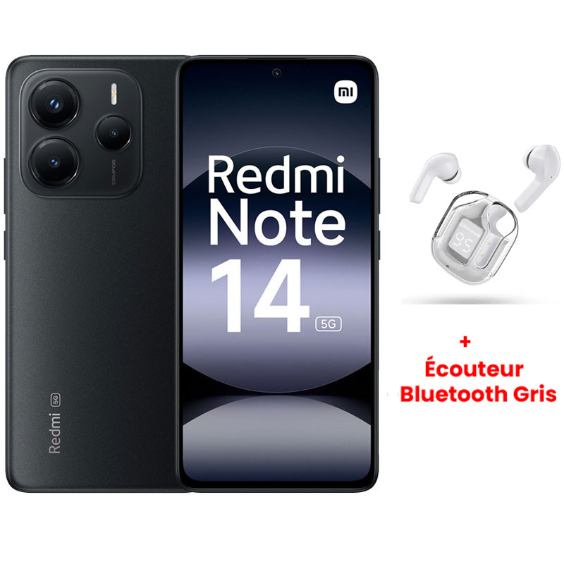 Redmi Note 14 5G 6Go 128Go Noir en Tunisie