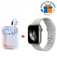 Montre Connectée W26 Pro Max Série 8 + Ceinture + Earbuds Silver en Tunisie