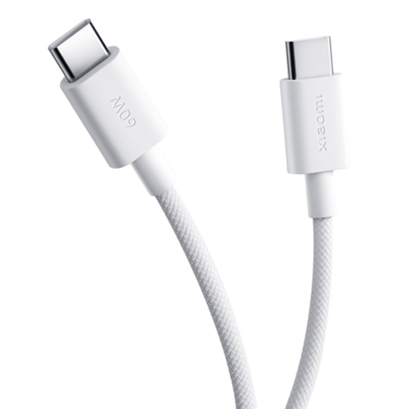 Câble Chargeur Xiaomi USB-C 60 W Blanc En Tunisie