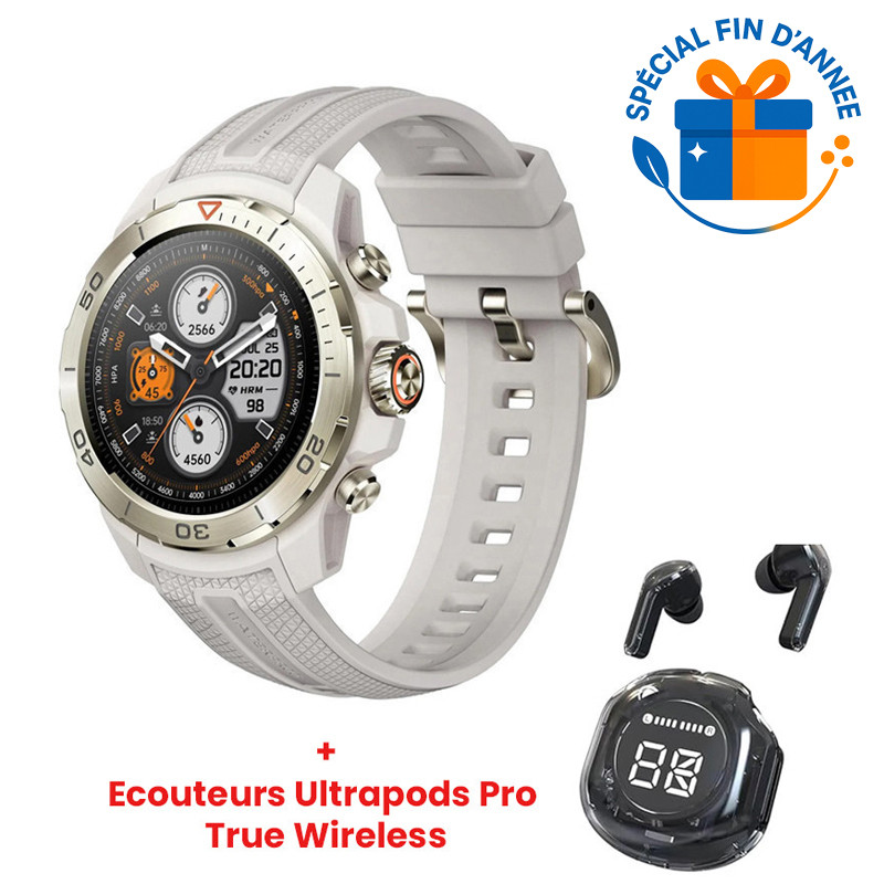 Montre Connectée Mibro GS Explorer Blanc en Tunisie