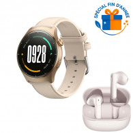 Pack Mibro Montre Connectée Lite 3 Gold + Earbuds 5 Rose
