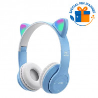 Micro Casque Bluetooth P47M Bleu Ciel en Tunisie
