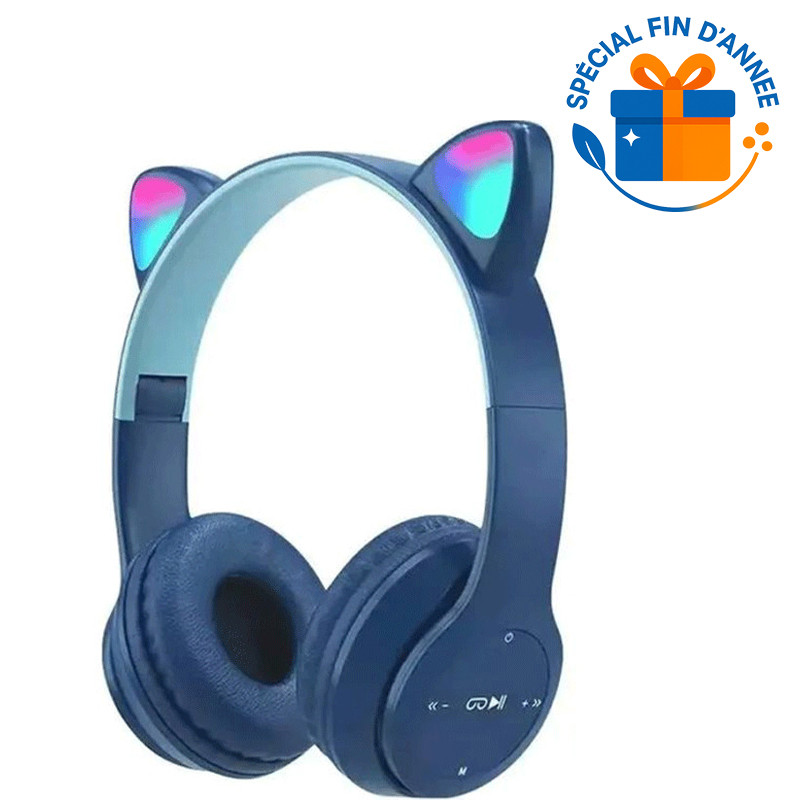 Micro Casque Bluetooth P47M Bleu en Tunisie