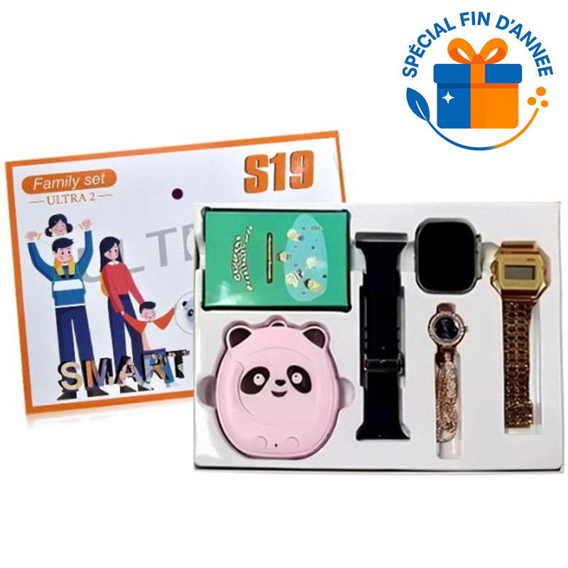 Coffret Montre Connectée S19 Ultra 2 + Haut Parleur en Tunisie