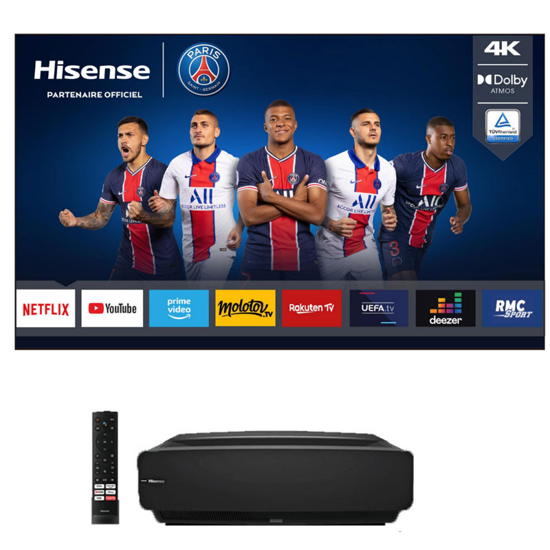 TV Lazer Hisense 100L5GE 100" 4K HDR Smart -  Noir en Tunisie