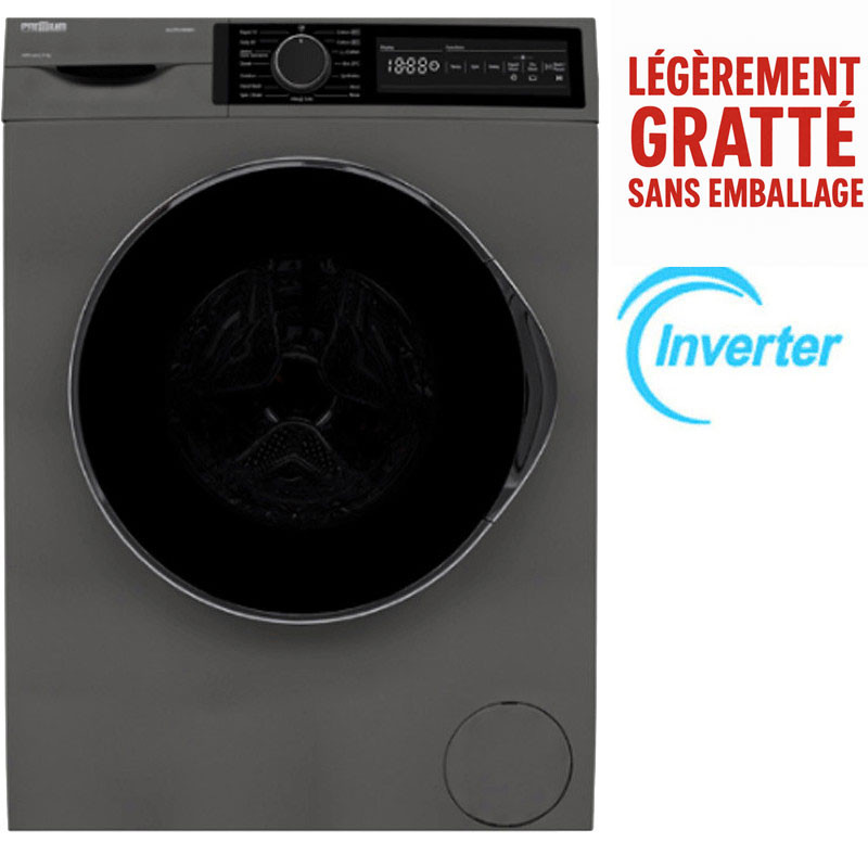 Machine à Laver Frontale Premium ALLP91400DG03 Inverter 9Kg Gris