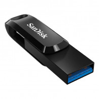 Clé USB SanDisk Double Connectique 128 Go Type-C & Type-A Noir En Tunisie