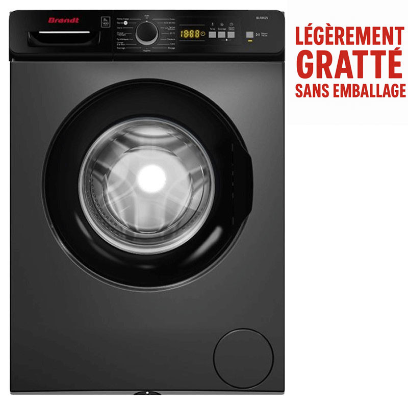 Lave Linge Frontale Brandt BLF842S 8Kg - Silver