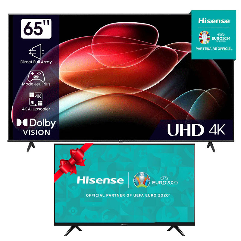 Tv Hisense 65A6K 65" UHD 4K Smart Tv Noir en Tunisie