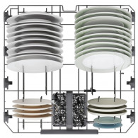 Lave Vaisselle Candy CF5C6F0B Smart Inverter 15 Couverts Noir en Tunisie