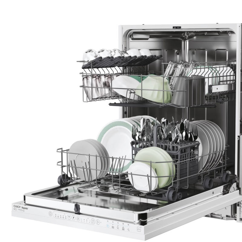 Lave Vaisselle Candy CF5C6F0B Smart Inverter 15 Couverts Noir en Tunisie