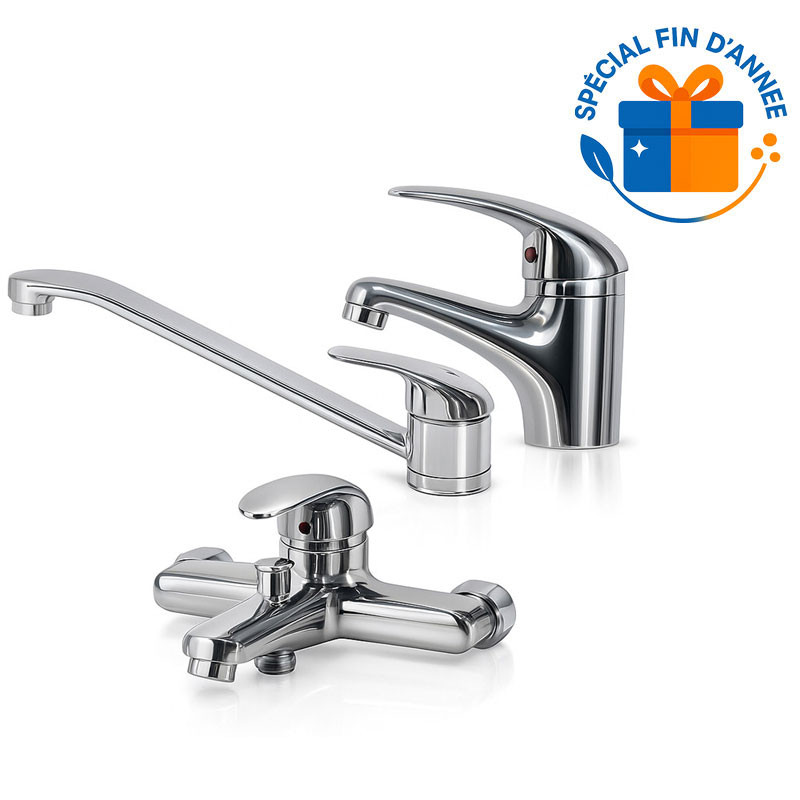 Lot de 3 Robinets Mitigeur Sanitary Ware Silver En Tunisie