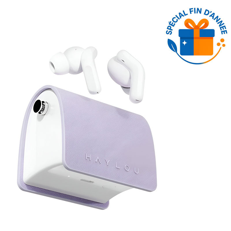 Ecouteurs Bluetooth Haylou Lady Bag TWS Violet en Tunisie