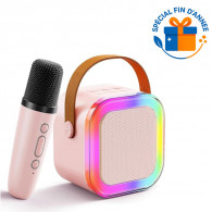 Haut Parleur Bluetooth K12 5W Avec Microphone Rose en Tunisie