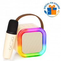 Haut Parleur Bluetooth K12 5W Avec Microphone Beige en Tunisie