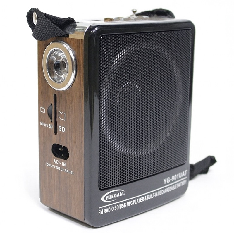 Radio FM Yuegan YG901 1.5W Bois en Tunisie