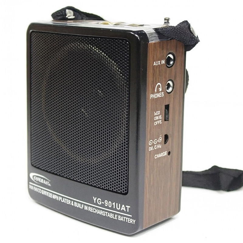 Radio FM Yuegan YG901 1.5W Bois en Tunisie