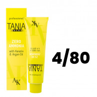 Tania Color Crème Colorante N4/80 Sans Ammoniaque 60ML en Tunisie