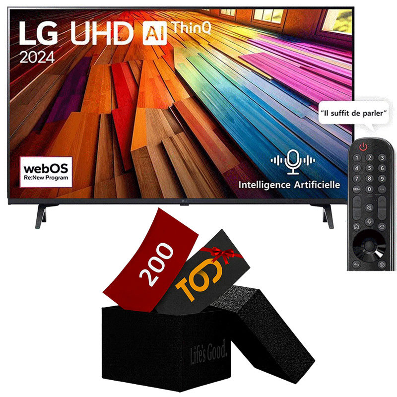 TV LG 65" UT80 4k UHD Smart Tv Noir en Tunisie