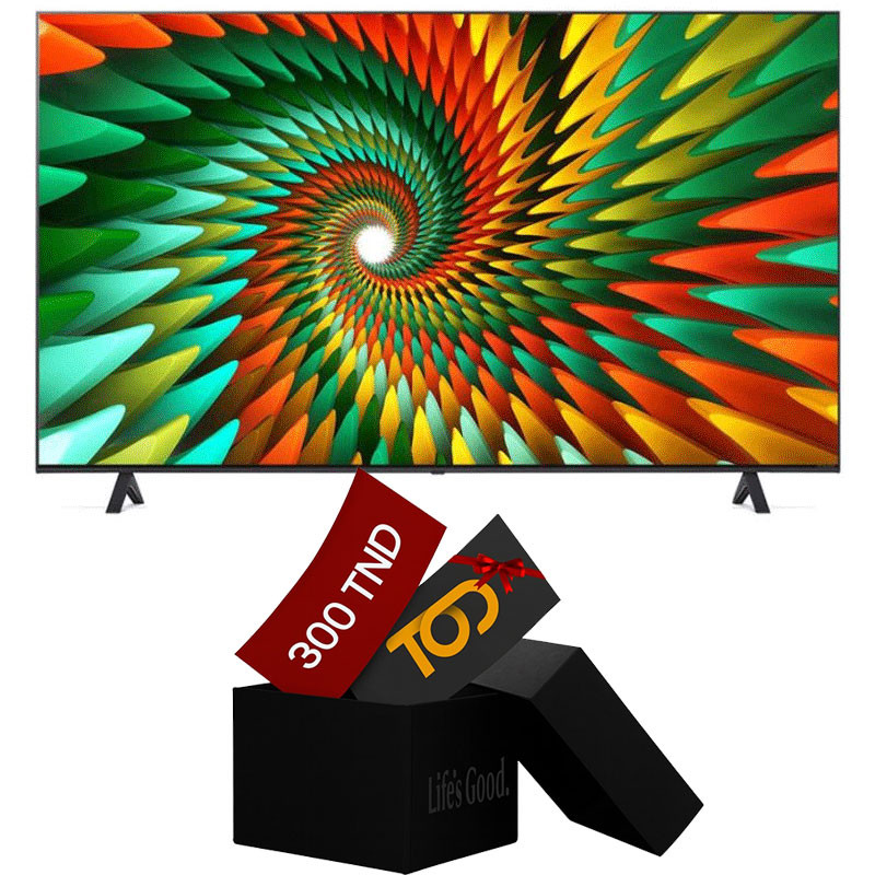 Tv LG 65" NanoCell Nano77 UHD 4K 2023 Smart TV Noir en Tunisie