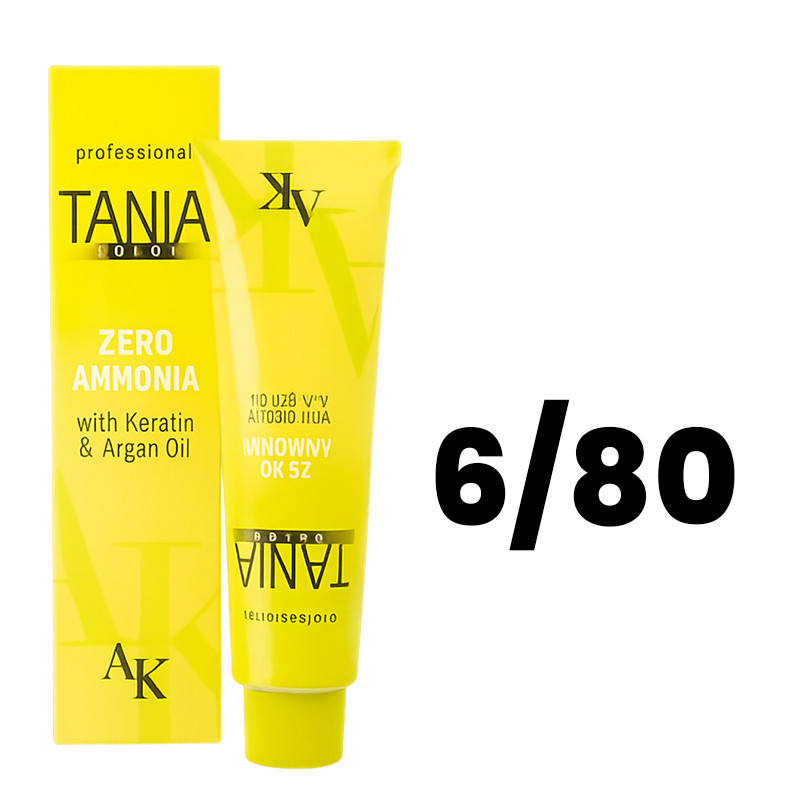 Tania Color Crème Colorante N6/80 Sans Ammoniaque 60ML en Tunisie