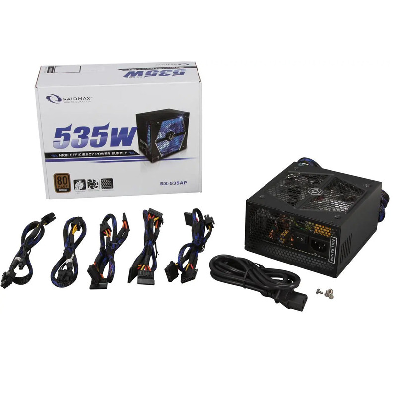 Bloc d'Alimentation Raidmax RX-535AP 80 Plus Bronze RGB Noir En Tunisie