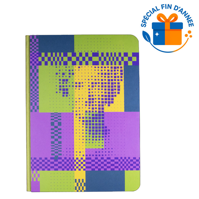 Purple Bloc Note  Pop Art Illusion Optique 160 Pages Assorties en Tunisie