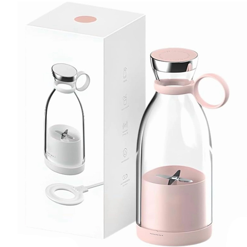 Blender Mixeur Portable 50W 500 ML Rose En Tunisie