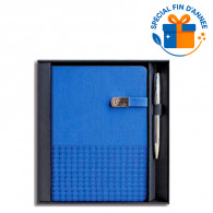 Coffret Agenda Aster SFA 5535 + Stylo Bleu en Tunisie