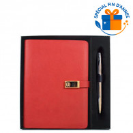 Coffret Bloc Notes Esmerald SFA 5536 + Stylo Rouge en Tunisie