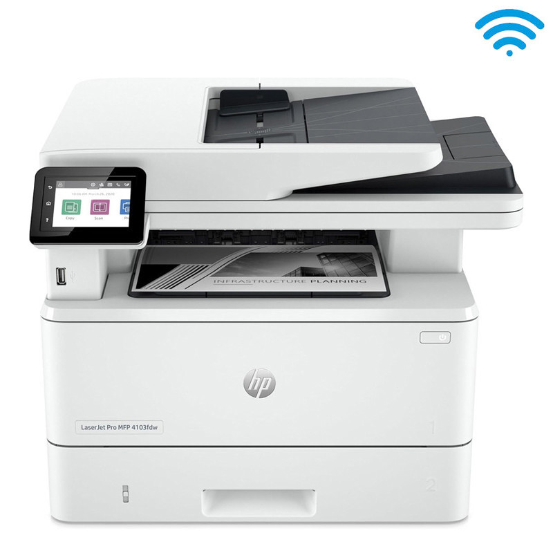 Imprimante Multifonction LaserJet Pro HP 4103fdw Monochrome Wifi Blanc en Tunisie
