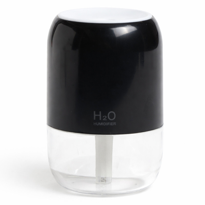 Mini Humidificateur d'Air USB 200ml HUM-988 Noir En Tunisie