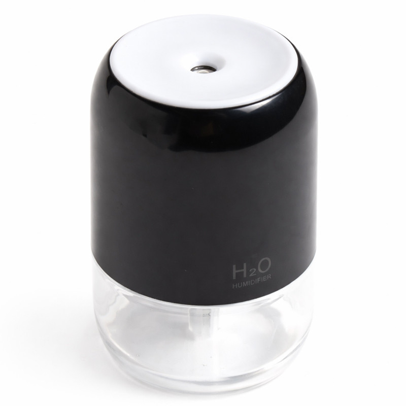 Mini Humidificateur d'Air USB 200ml HUM-988 Noir En Tunisie