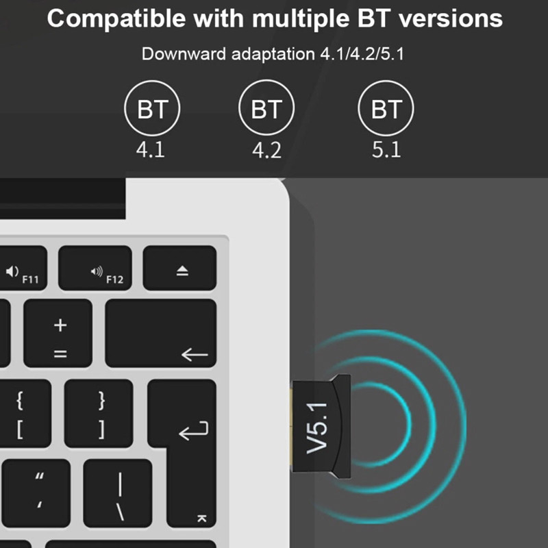 Clé Sans Fil Bluetooth 5.1 Noir en Tunisie