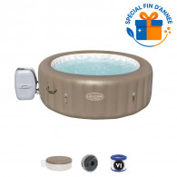 Spa Gonflable Bestway Lay-Z-Spa 60017 4 Places Rond Beige En Tunisie